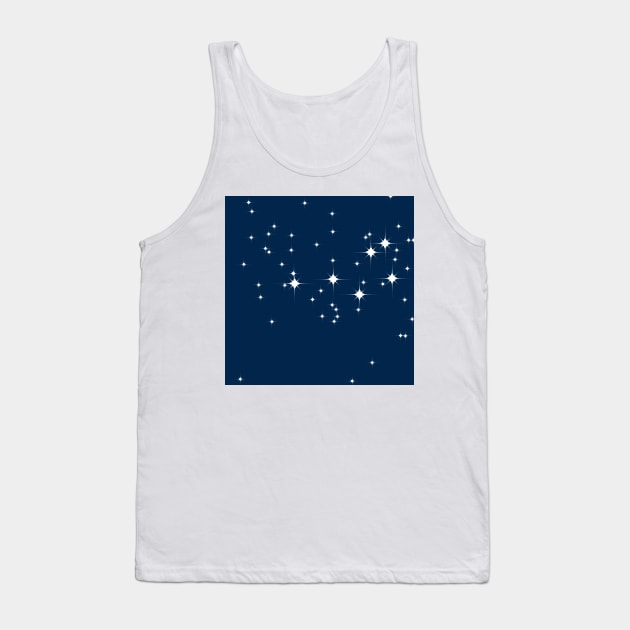 Mid Century Modern Starry Night Tank Top by Makanahele